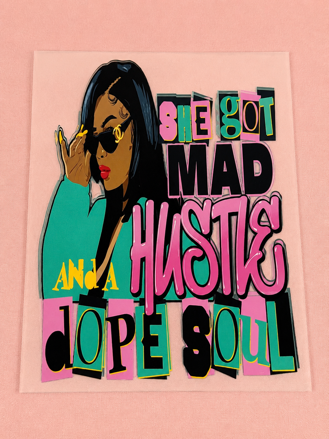 Mad Hustle UVDTF Decal