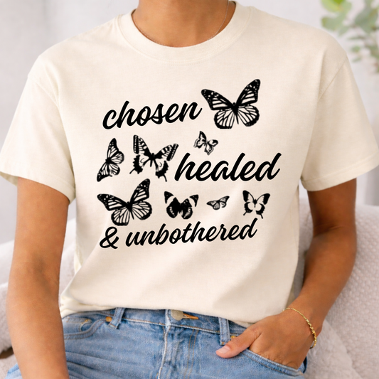 Chosen, Healed & Unbothered Tee