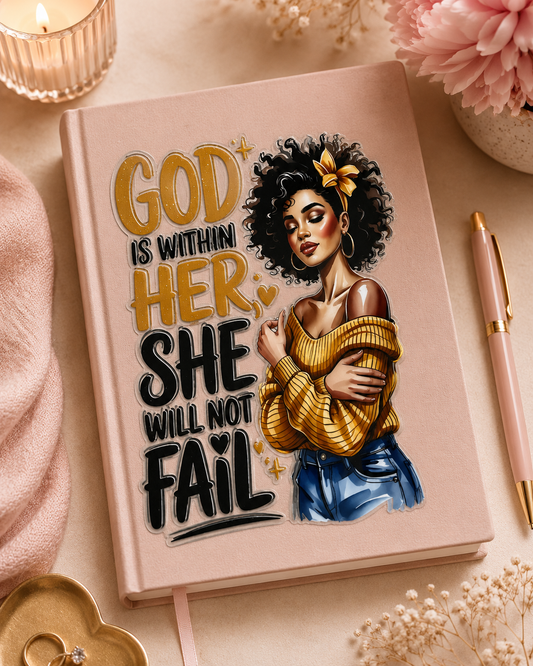 God is Within Her UVDTF Decal
