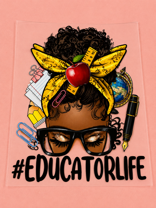 Educator Life UVDTF Decal