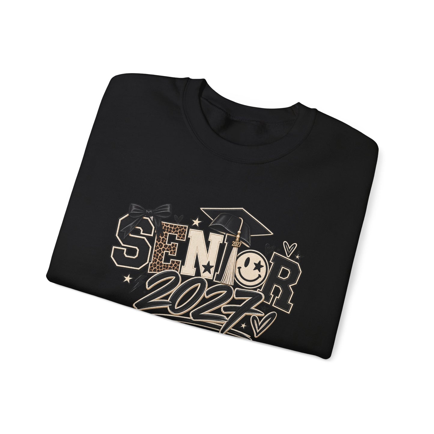 Senior 2027 Leopard Crewneck Sweatshirt